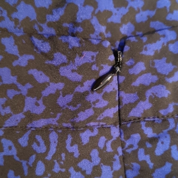 VINTAGE Jacob Skirt Lightweight Black Blue 8 - Picture 4 of 4